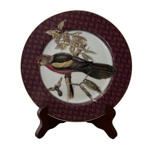 Vintage Fitz and Floyd Salad Plate | Oiseaux Des Tropiques | 1995 | Bird